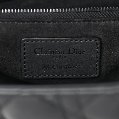 Christian Dior Ultra Matte Calfskin Cannage Medium Lady Dior Black 6 of 12