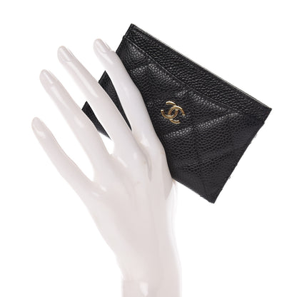 Chanel Caviar Quilted Card Holder Black 2 of 9