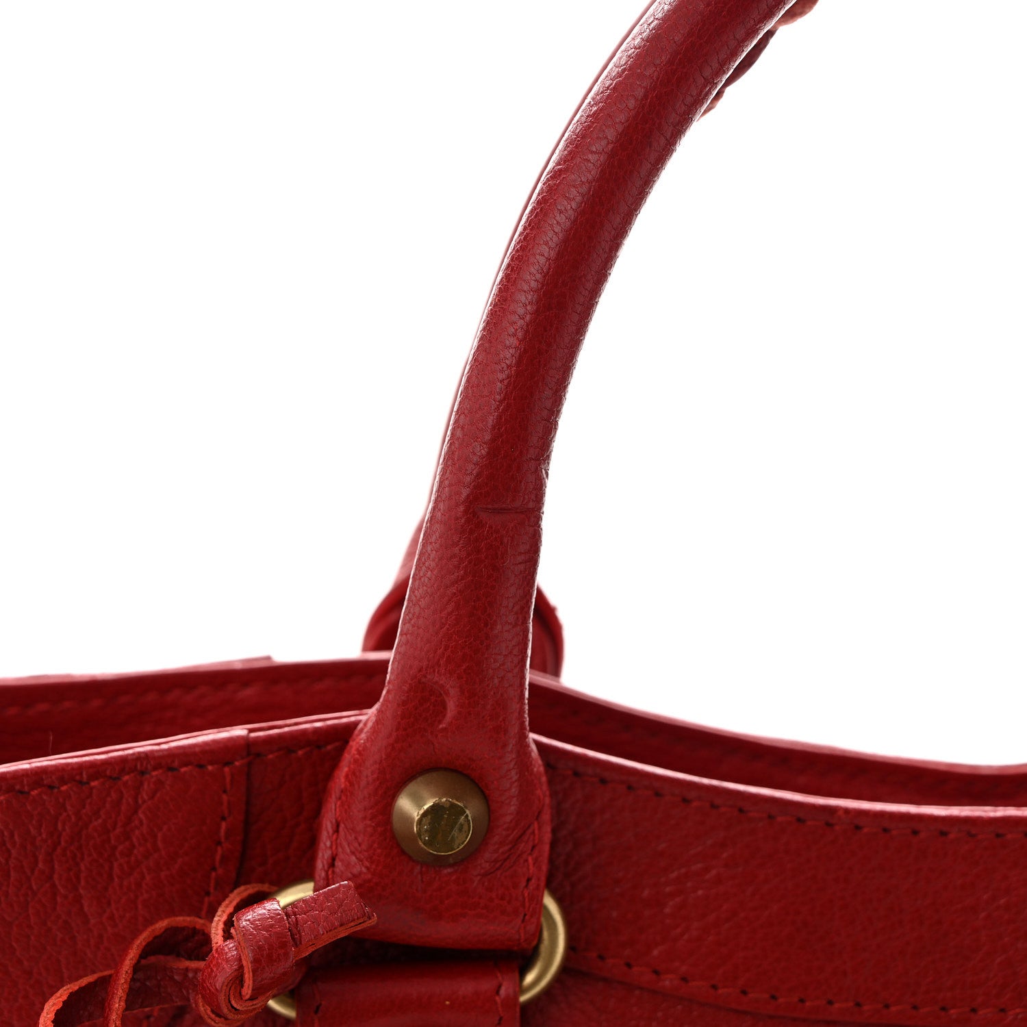 Balenciaga Sugar Goatskin Classic Gold Hardware Velo Rouge Coquelicot 13 of 15