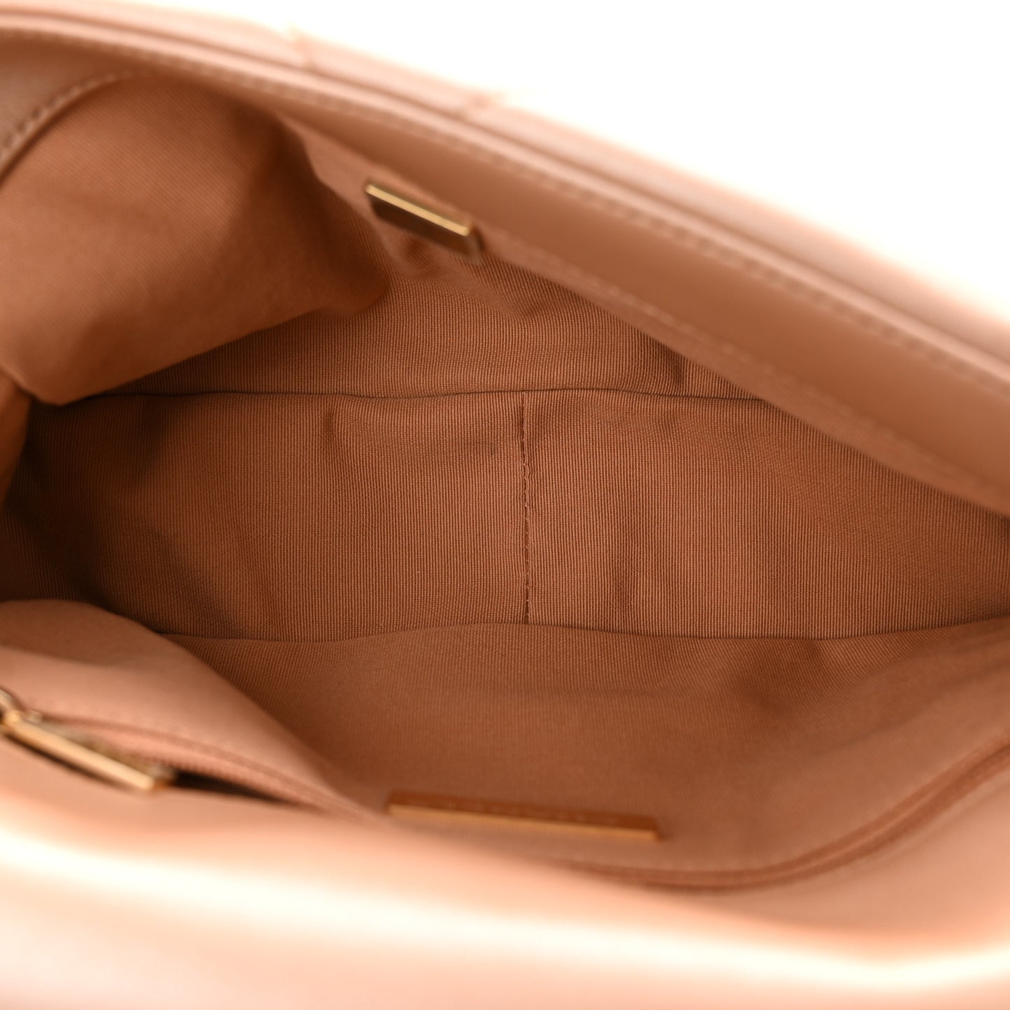 Shiny Lambskin Quilted Medium Chanel 19 Flap Beige