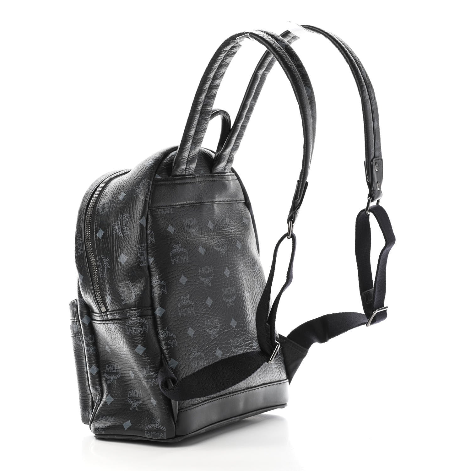 MCM Visetos Small Sprinkle Stud Stark Backpack Black 2 of 4