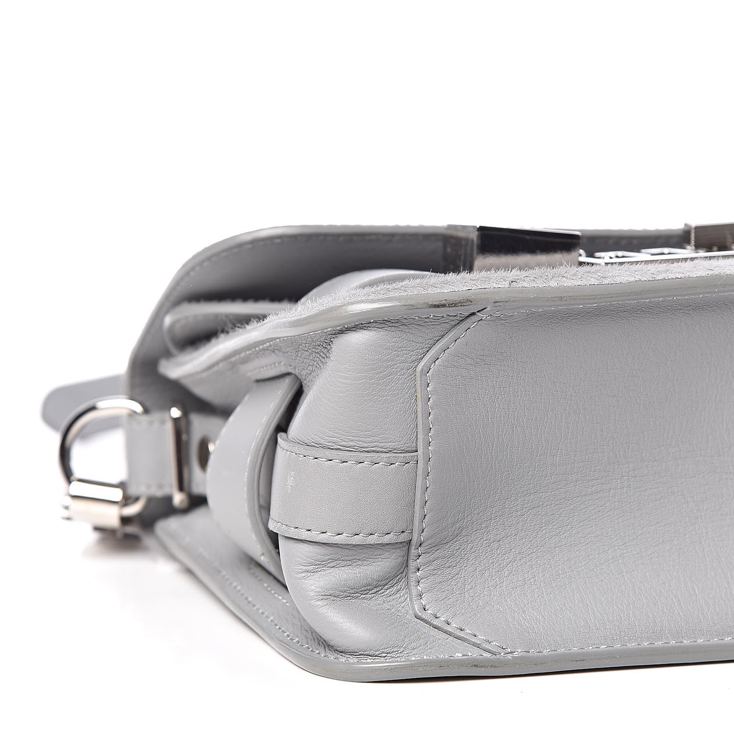 Proenza Schouler Calf Hair Mini PS11 Classic Shoulder Bag Grey 9 of 13