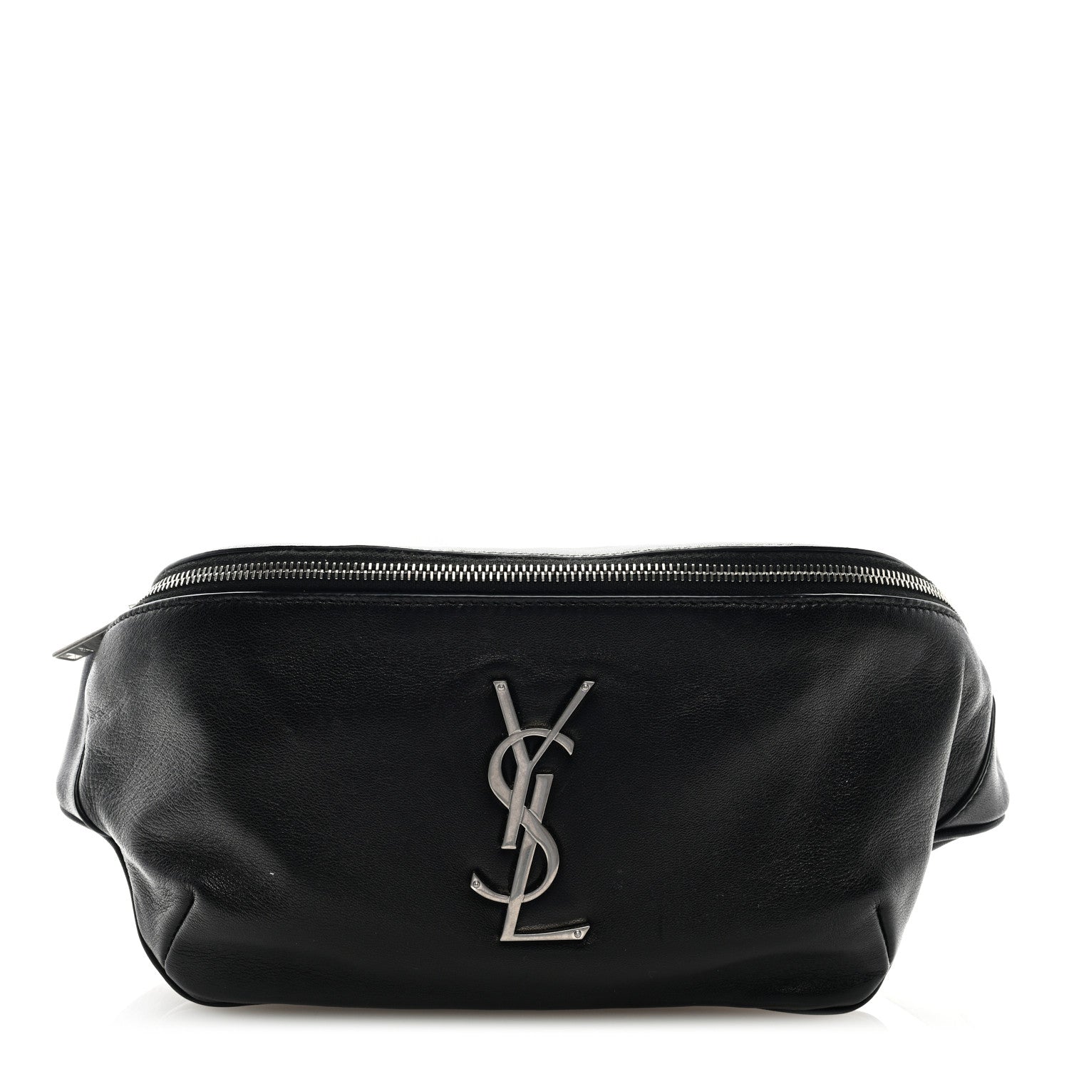 Saint Laurent Calfskin Monogram Belt Bag Black 1 of 8