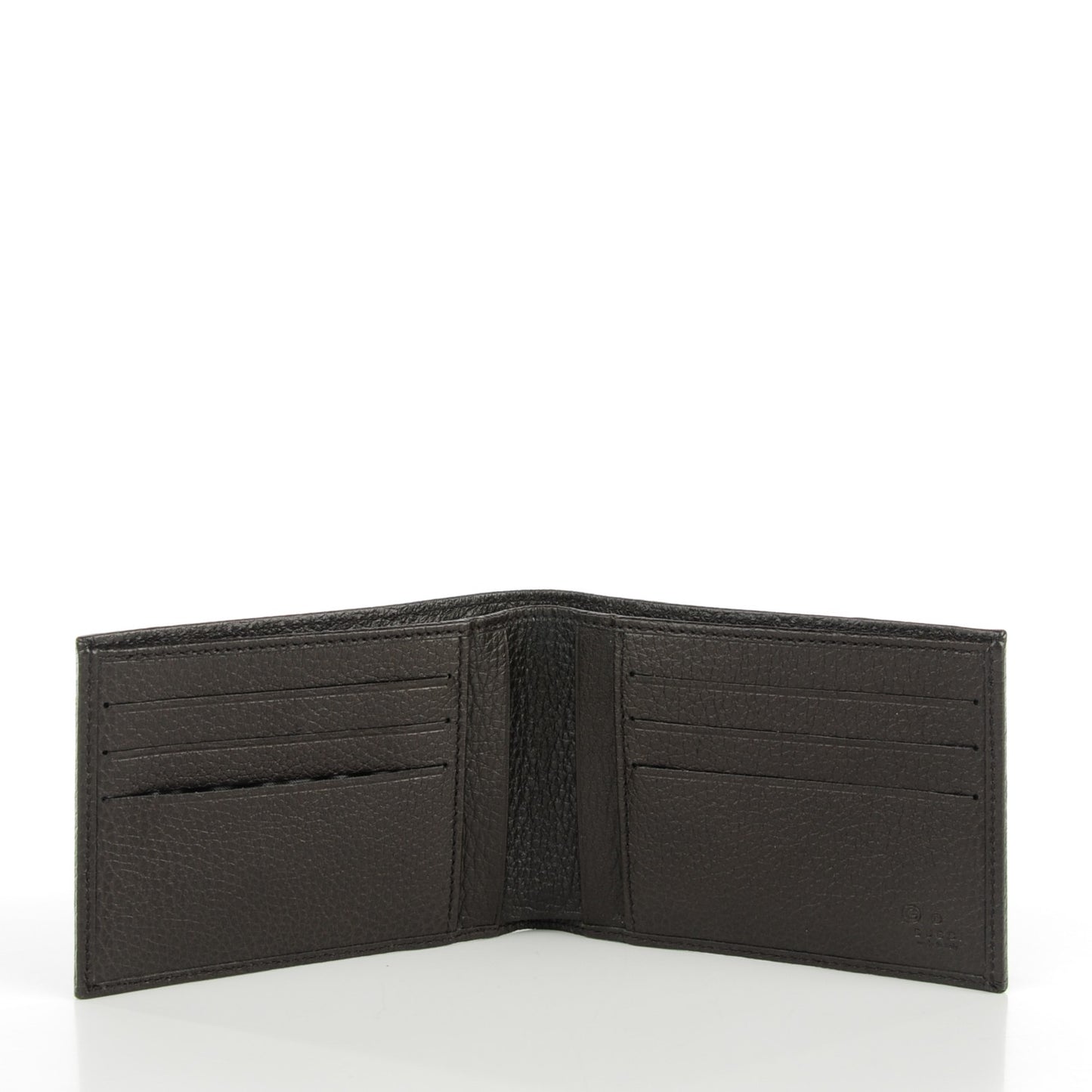 Denim Monogram Bi-Fold Wallet Dark Brown