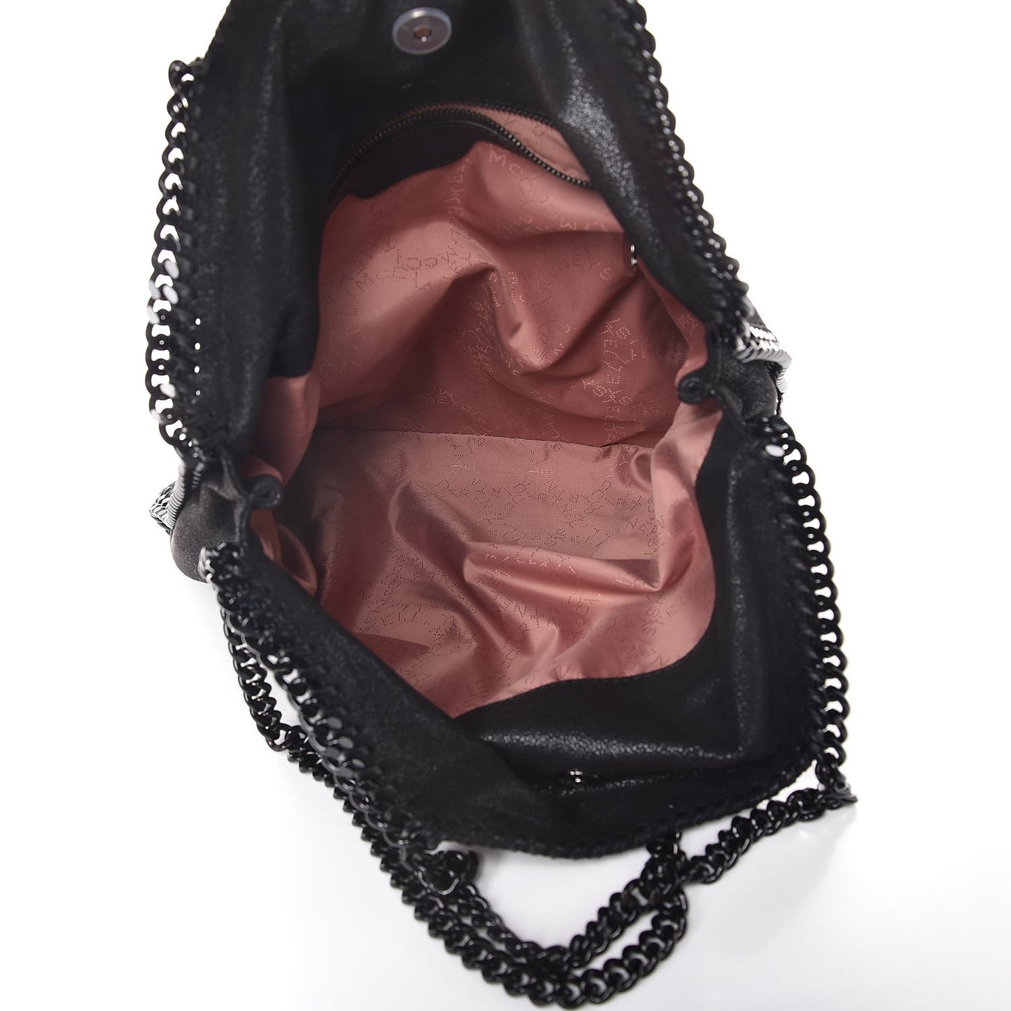 Shaggy Deer Falabella Fold Over Tote Black