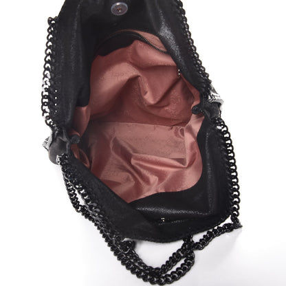 Stella McCartney Shaggy Deer Falabella Fold Over Tote Black 6 of 8
