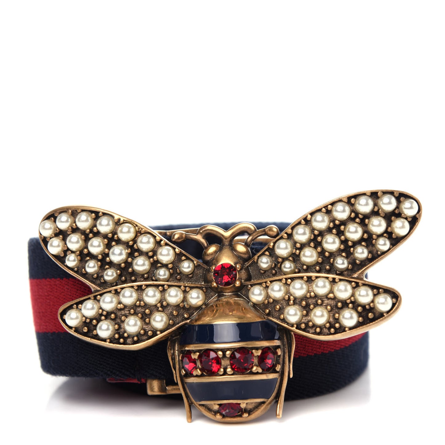 Web Queen Margaret Bee Belt 95 38 Red Navy