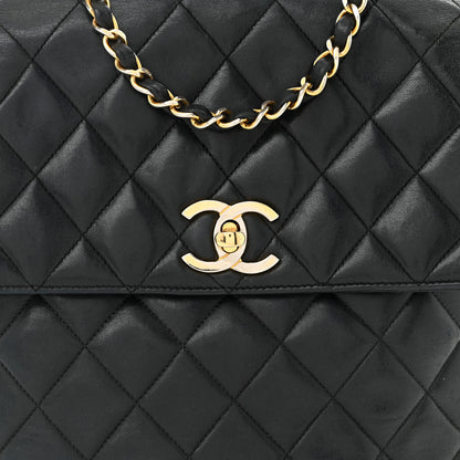 Chanel Lambskin Quilted Mini Flap Shoulder Bag Black 9 of 13