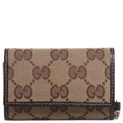 Gucci Monogram 6 Key Holder Case Dark Brown 1 of 7
