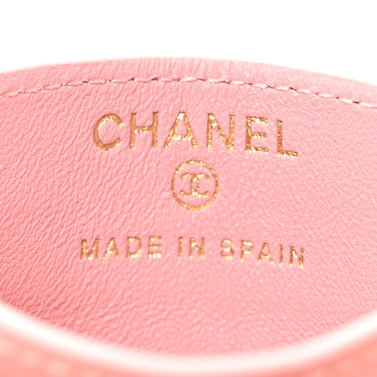 Chanel Calfskin Crocodile Embossed Crococo Card Holder Light Pink 6 of 8