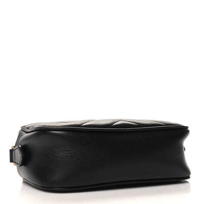 Gucci Calfskin Matelasse Mini GG Marmont Chain Shoulder Bag Black 4 of 11