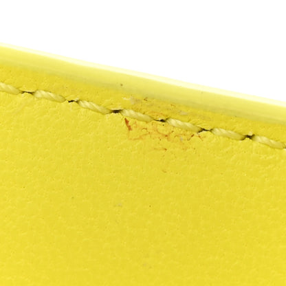 Balenciaga Shiny Calfskin Crocodile Embossed Hourglass Stretch Sling Shoulder Bag Yellow 14 of 15