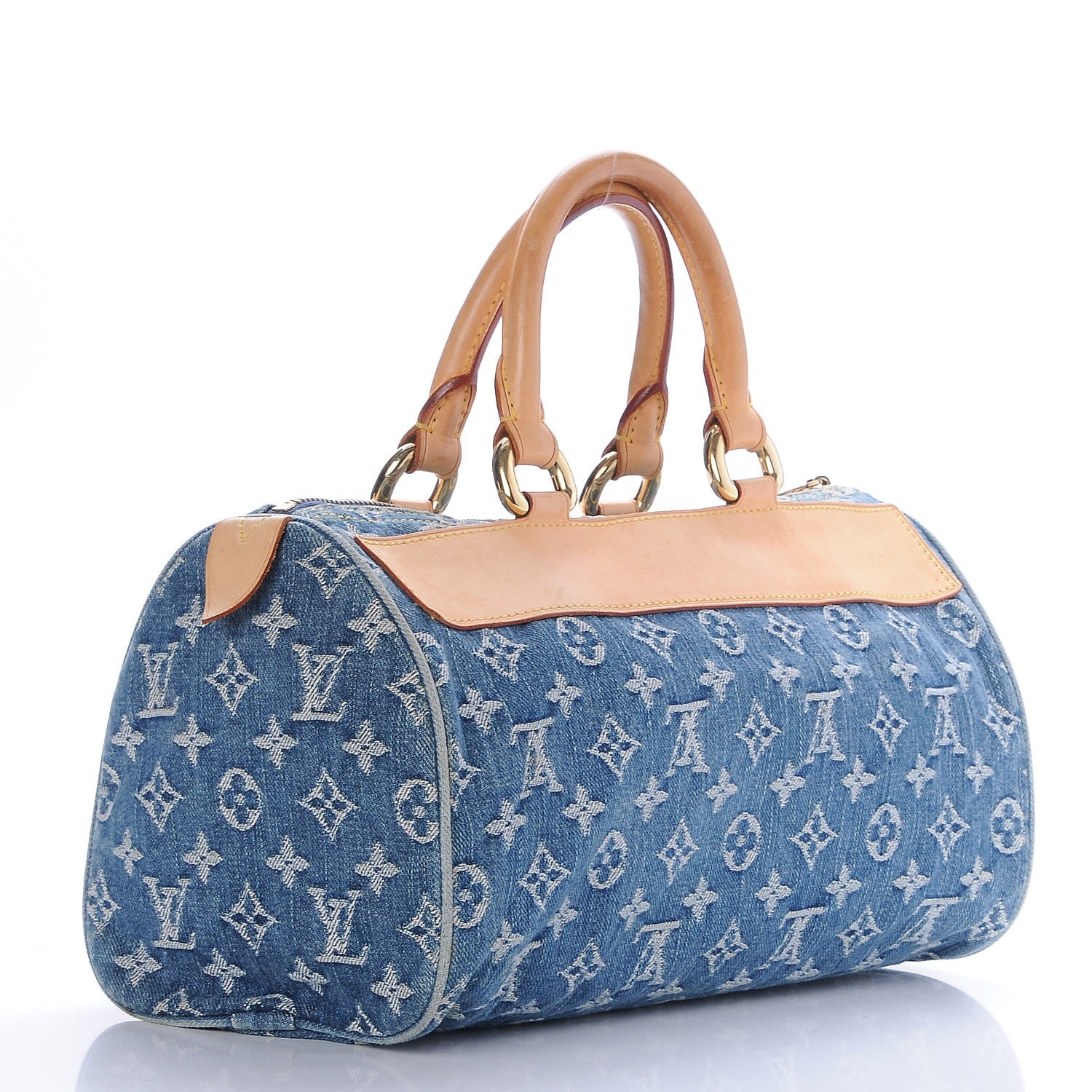 Louis Vuitton Monogram Denim Neo Speedy Blue 3 of 8
