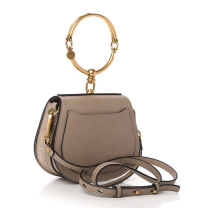 Chloe Calfskin Suede Small Nile Bracelet Bag Motty Grey 3 of 10