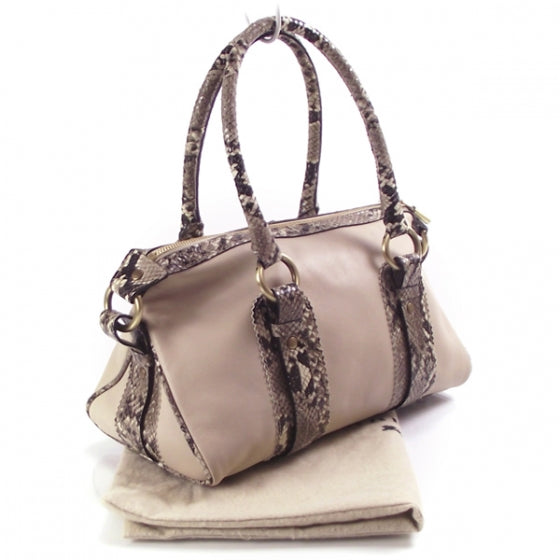 Burberry Leather Python Tote Bag 3 of 11