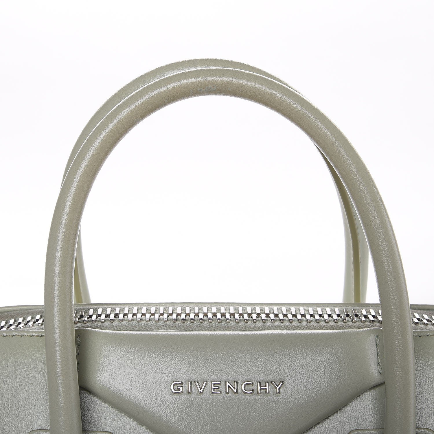 Givenchy Shiny Lord Calfskin Small Antigona Aqua Green 11 of 14