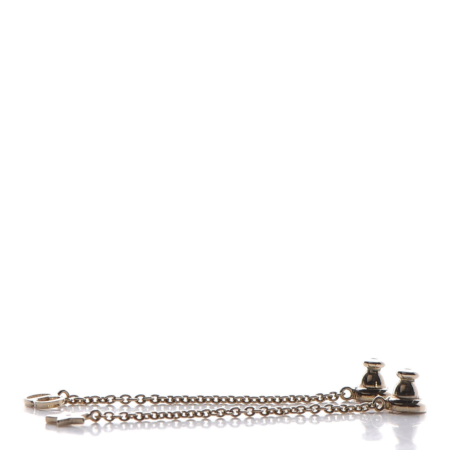 Pearl La Petite Tribale Dangle Chain Earrings Gold