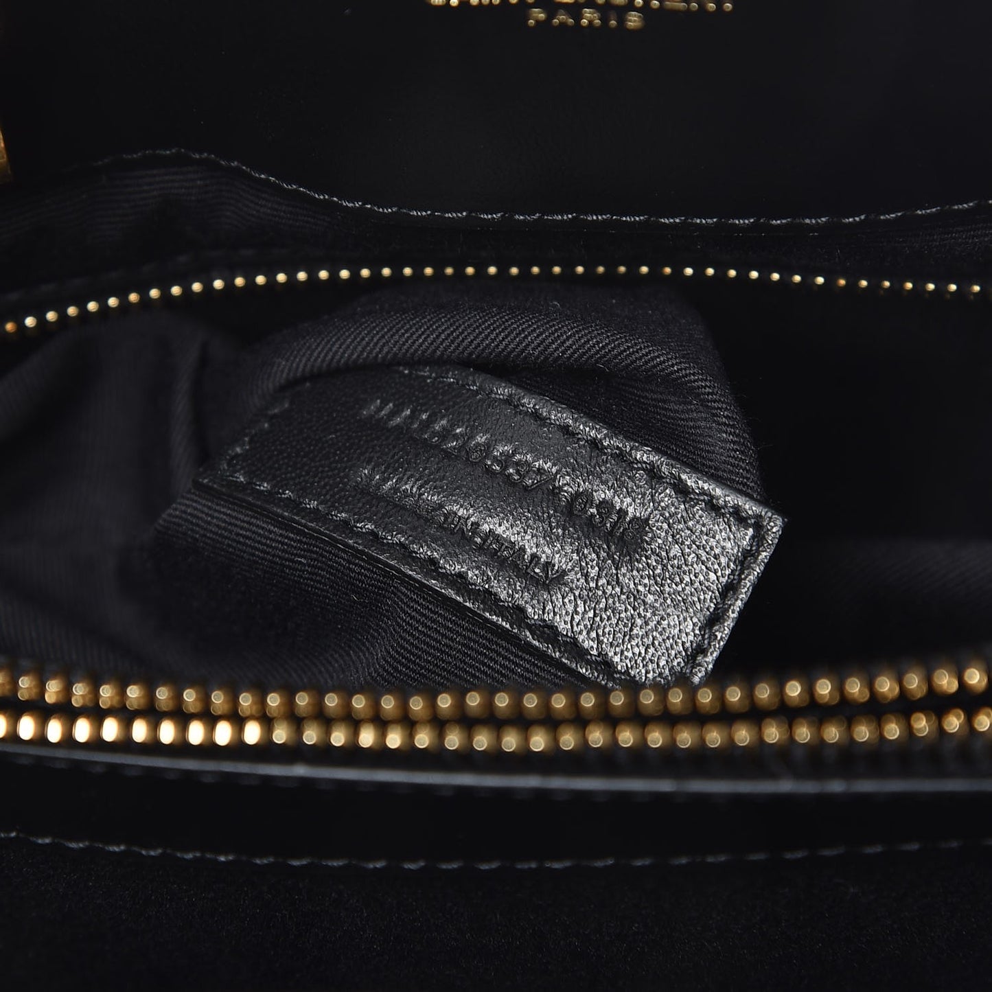 Calfskin Y Quilted Monogram Small Loulou Shopper Black