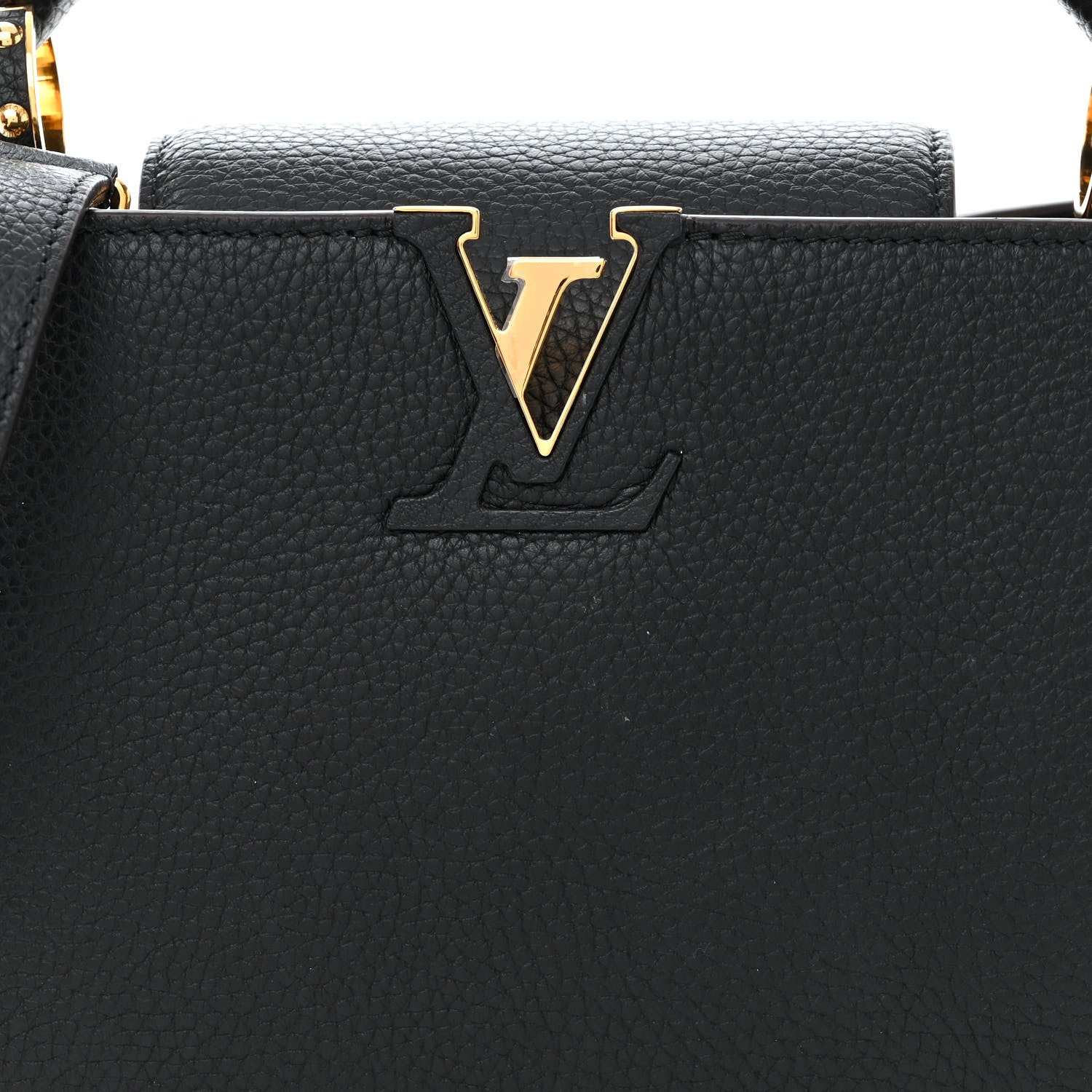 Louis Vuitton Taurillon Capucines BB Black 7 of 11