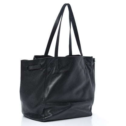 Celine Soft Grained Calfskin Small Belt Cabas Phantom Black 3 of 14