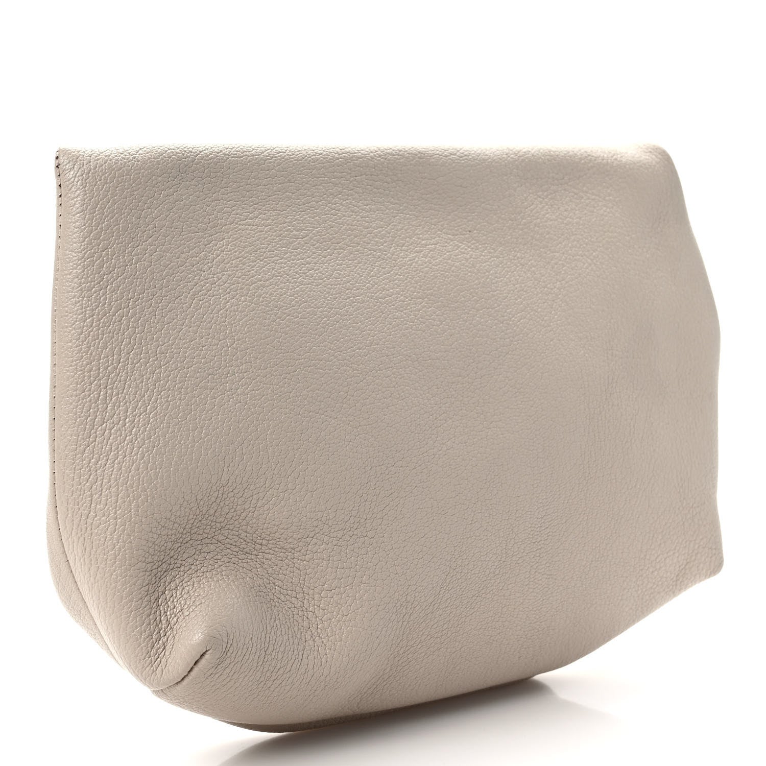 Burberry Grained Calfskin Pin Clutch Beige 3 of 9