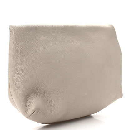 Burberry Grained Calfskin Pin Clutch Beige 3 of 9