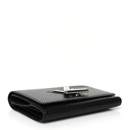 Louis Vuitton Epi Twist Compact Wallet Black 4 of 9