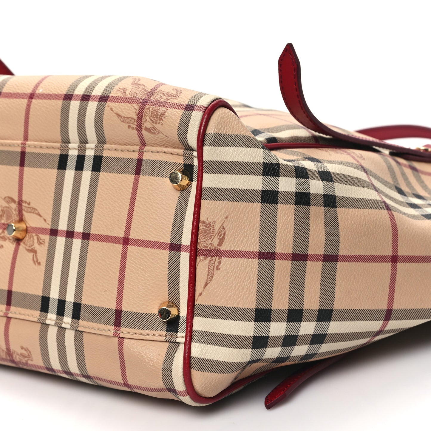 Haymarket Check Small Canterbury Tote Military Red
