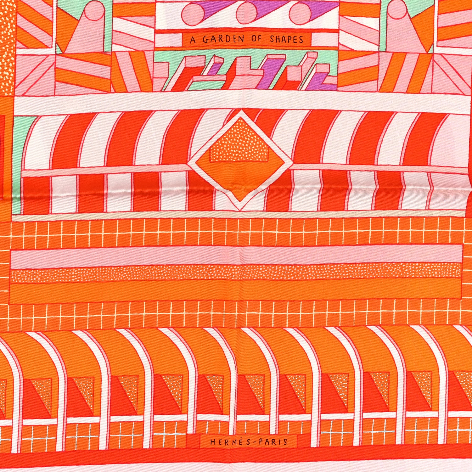 Hermes Silk A Garden of Shapes Scarf 90 2 of 3