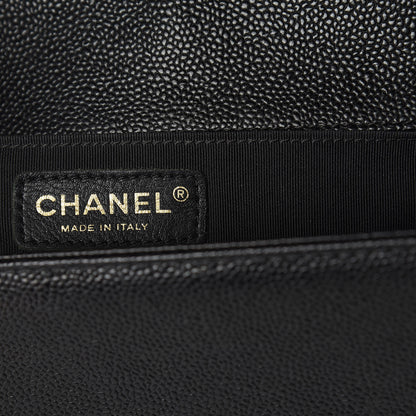 Chanel Caviar Quilted Medium Boy Flap Black 9 of 12