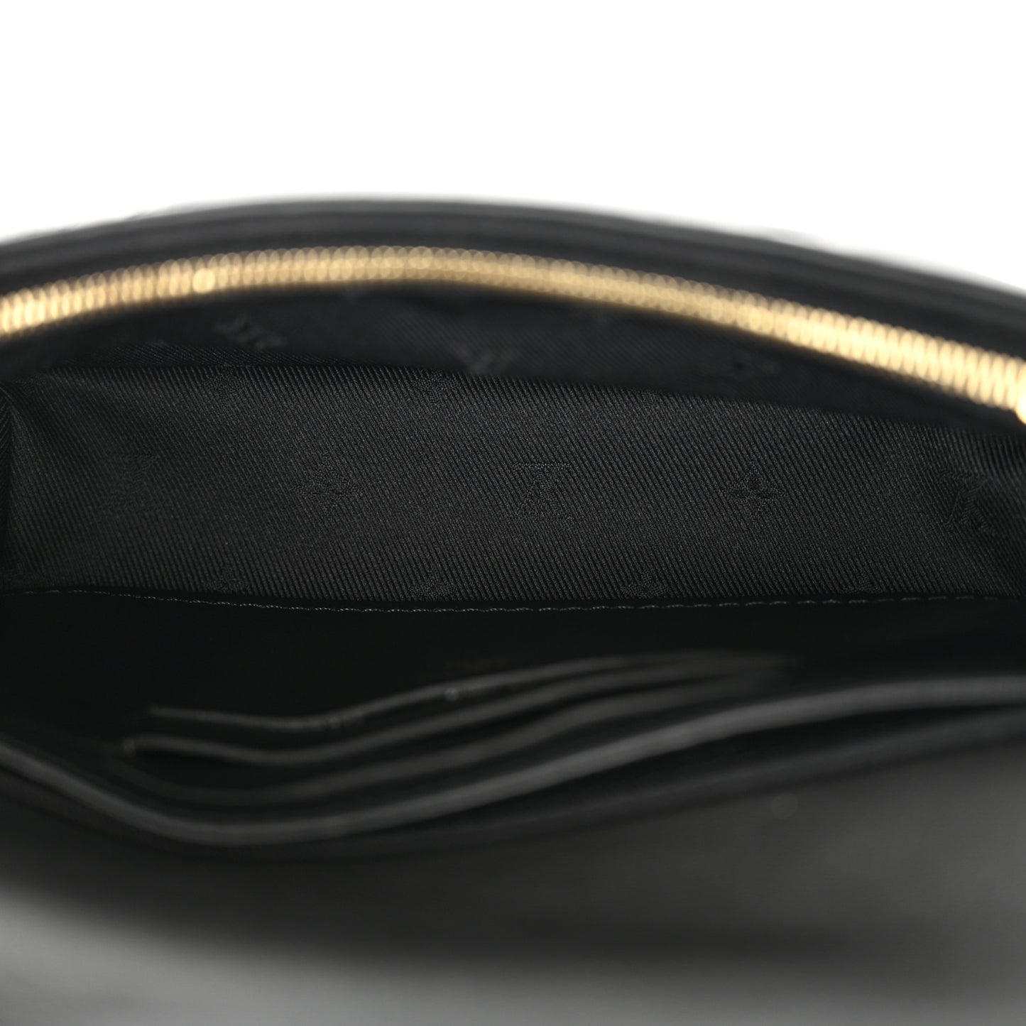 Calfskin Bubblegram Wallet On Strap Black