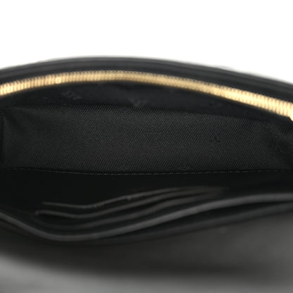 Louis Vuitton Calfskin Bubblegram Wallet On Strap Black 5 of 11