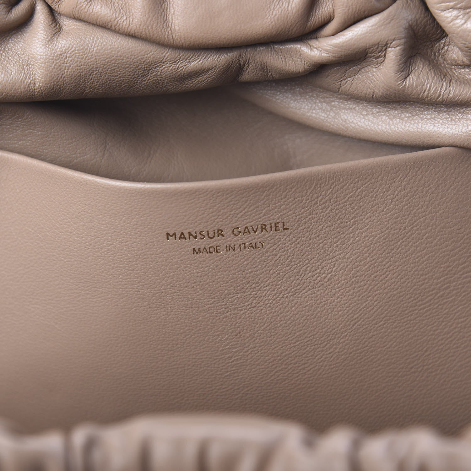 Mansur Gavriel Lambskin Cloud Clutch Biscotto 5 of 9