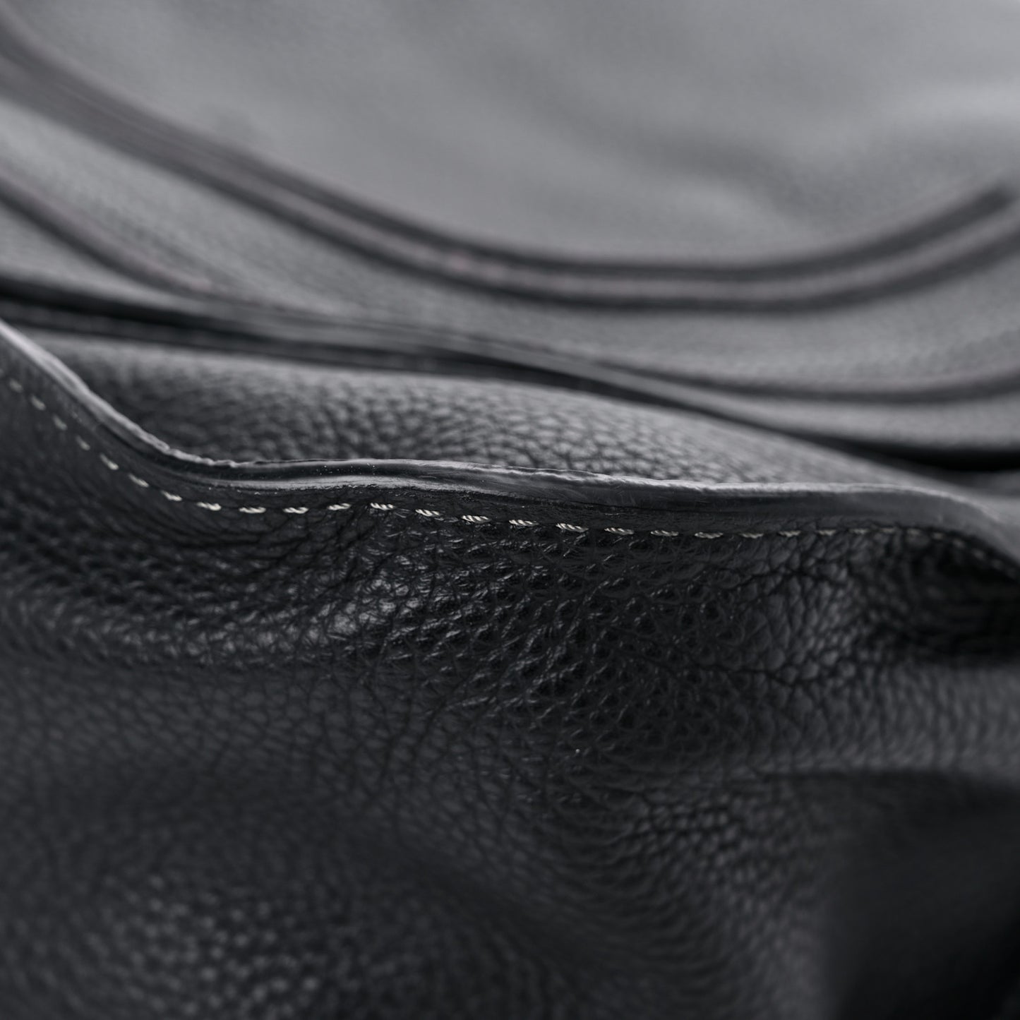 Calfskin Small Marcie Satchel Black