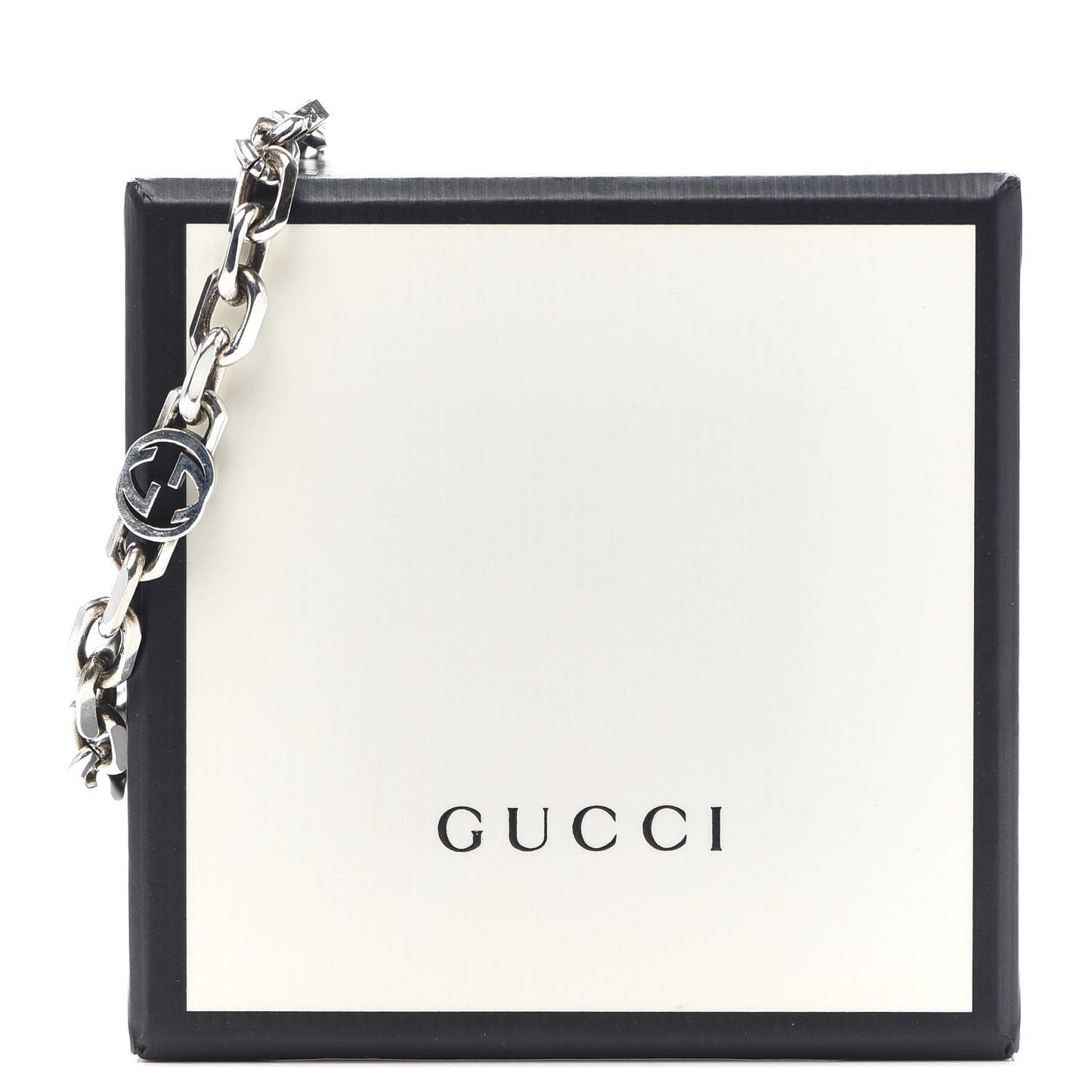 Sterling Silver Narrow Interlocking G Link Bracelet
