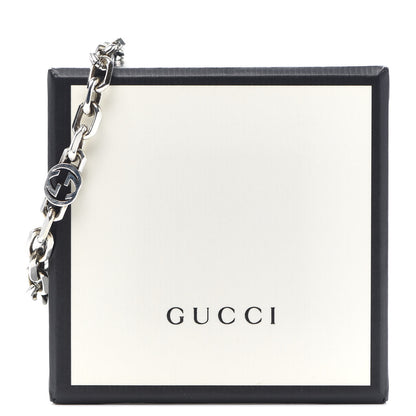 Gucci Sterling Silver Narrow Interlocking G Link Bracelet 6 of 6