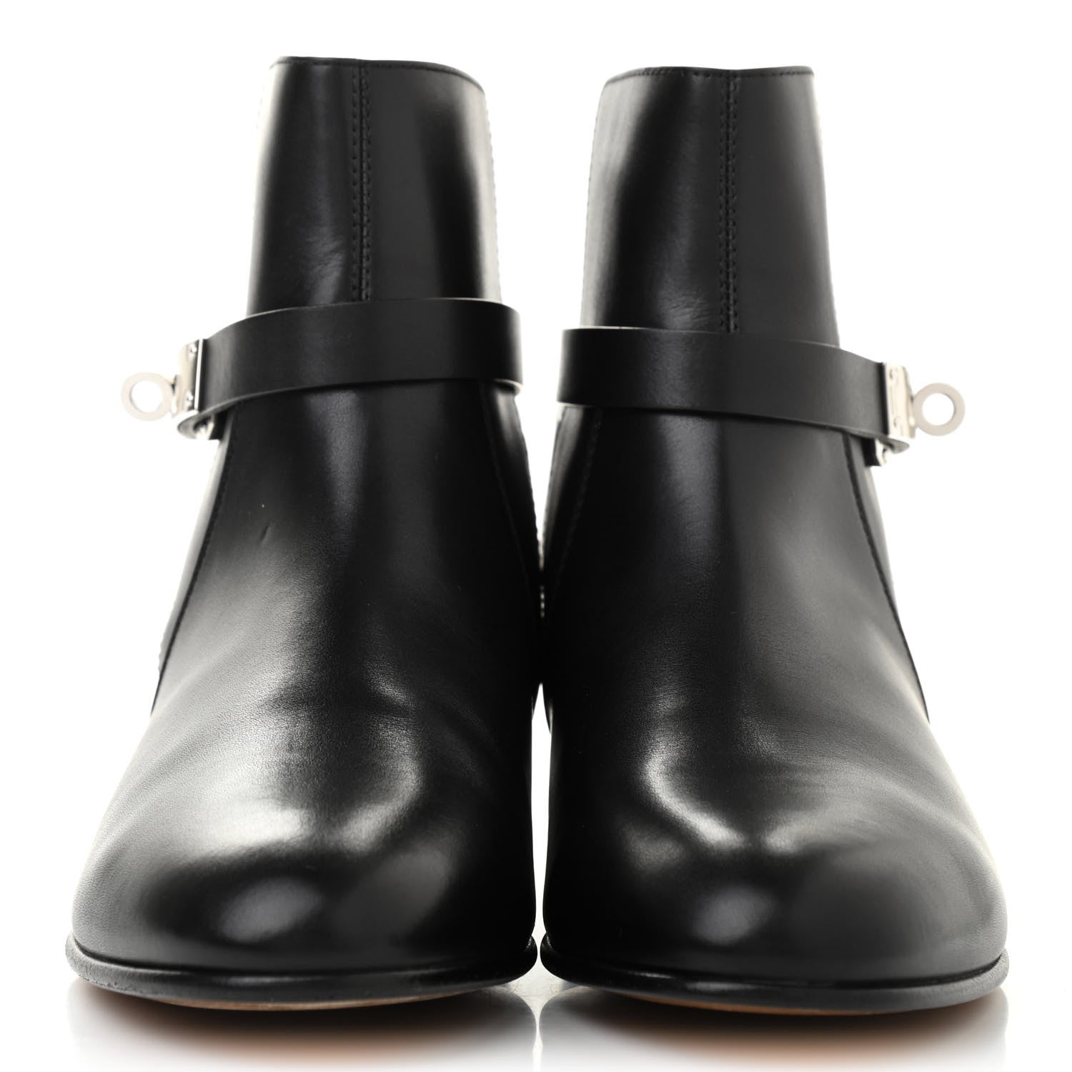 Hermes Calfskin Neo Low Boots 38 Black 2 of 8