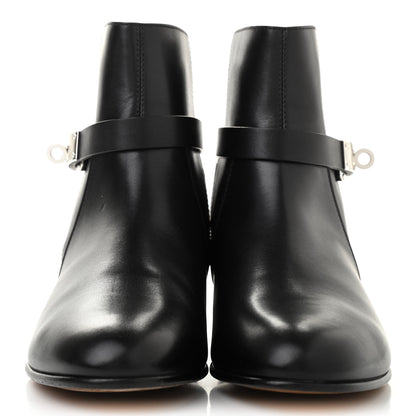 Hermes Calfskin Neo Low Boots 38 Black 2 of 8