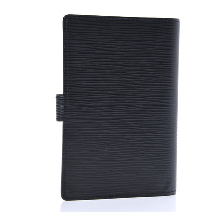 Louis Vuitton Epi Small Ring Agenda Cover Black 3 of 6