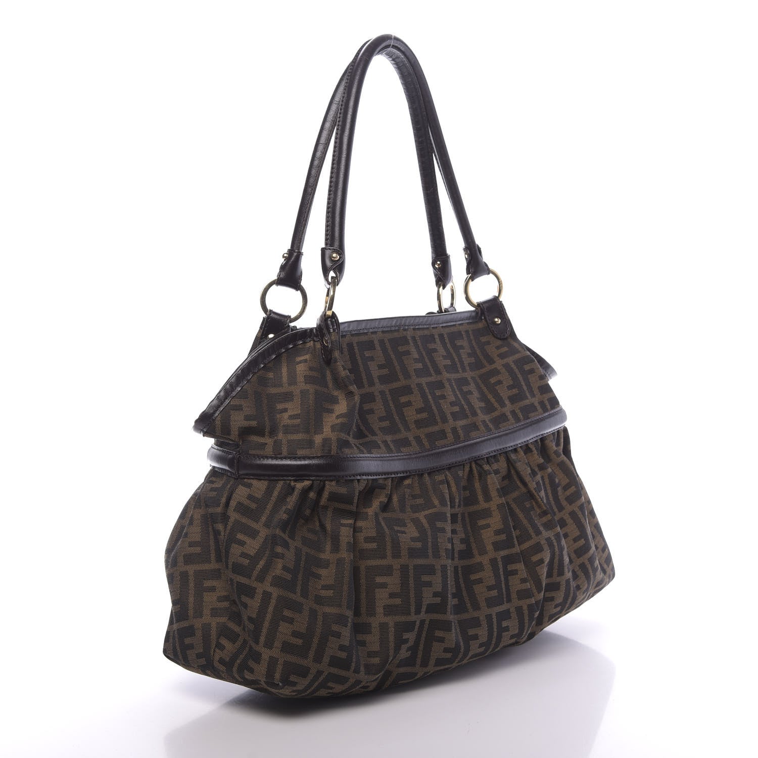 Fendi Zucca Large Chef Shopper Tote Tobacco 3 of 13