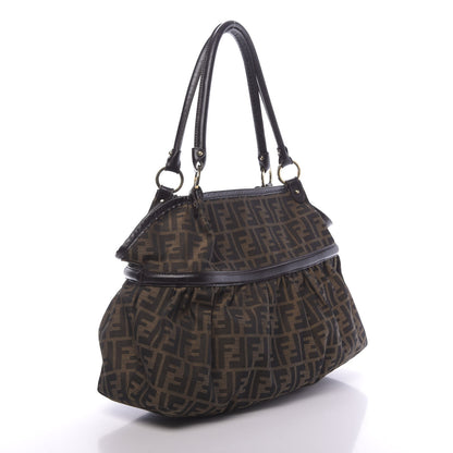 Fendi Zucca Large Chef Shopper Tote Tobacco 3 of 13