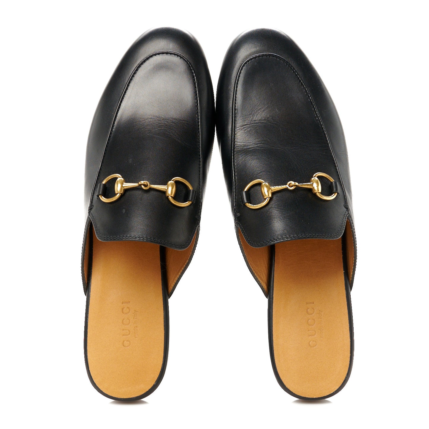 Calfskin Womens Princetown Slippers 37 Black