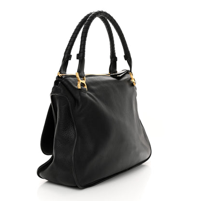 Chloe Calfskin Large Marcie Satchel Black 3 of 9
