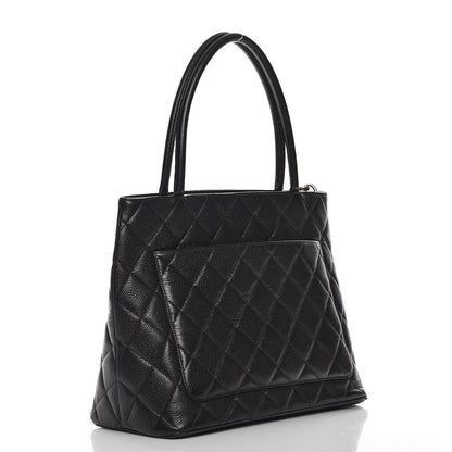 Chanel Caviar Quilted Medallion Tote Black 3 of 16