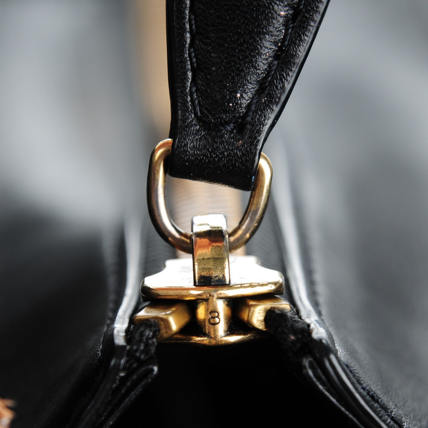 Celine Satin Calfskin Suede Mini Tri-Color Luggage Seashell 9 of 9