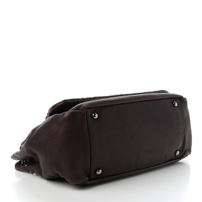 Chanel Calfskin Diamond Stitch Accordion Flap Brown 4 of 10