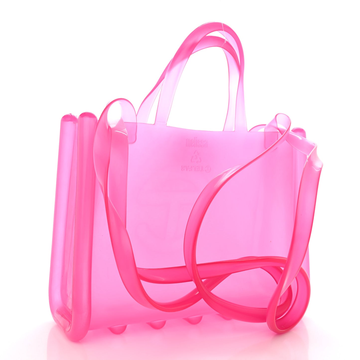 x MELISSA Jelly Medium Shopping Bag Clear Pink