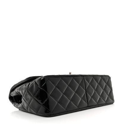 Chanel Patent Quilted Jumbo Double Flap Black 4 of 11