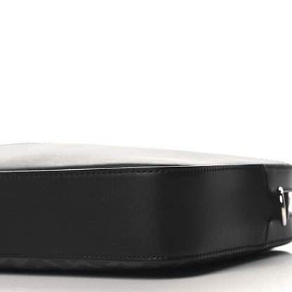 Fendi Glazed Fabric Vitello Liberty FF 1974 Diagonal Medium Camera Case Black Sunflower 10 of 10