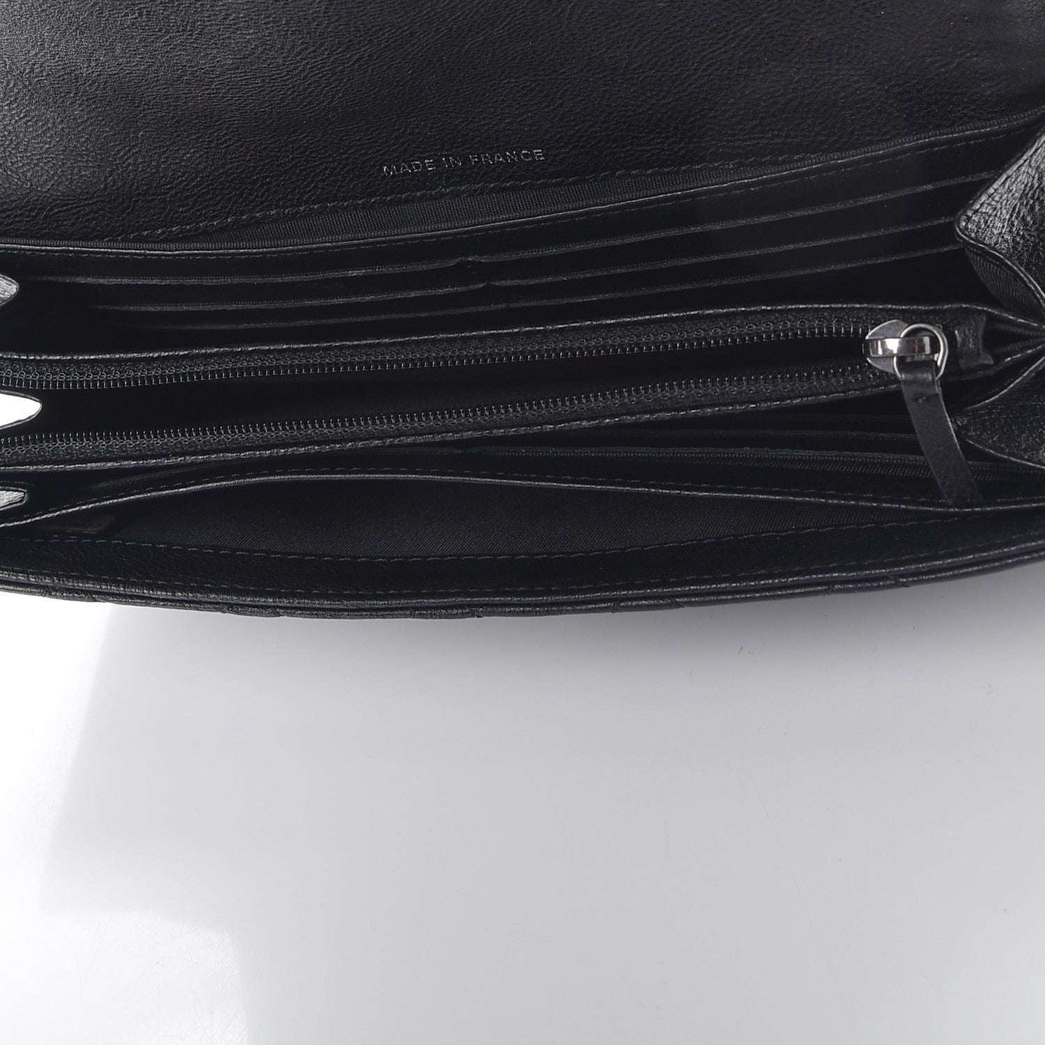 Chanel Calfskin Quilted Boy Chain Around Flap Wallet Black 5 of 8